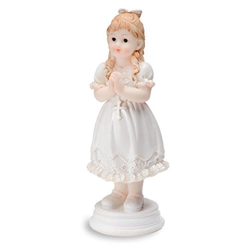 CLUB GREEN Resin Praying Girl Standing, White, 102 mm,