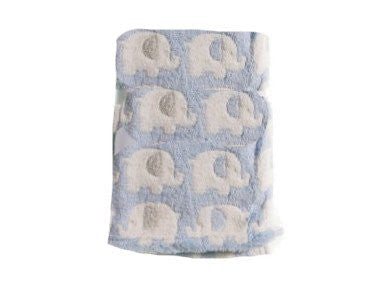Snuggle Baby Elephant Blanket - Blue