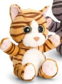 Keel Toys 25cm Sparkle Eyes Ginger Cat Soft Toy