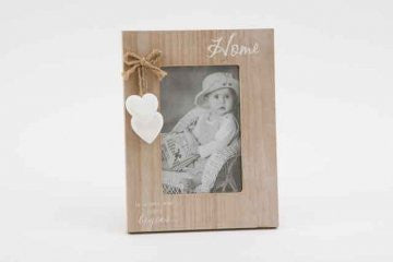 shabby chic washed photo frame home is where our story begins