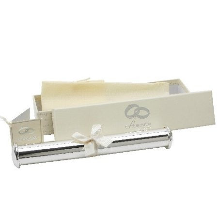 Silverplated Tube Shape Certificate Holder