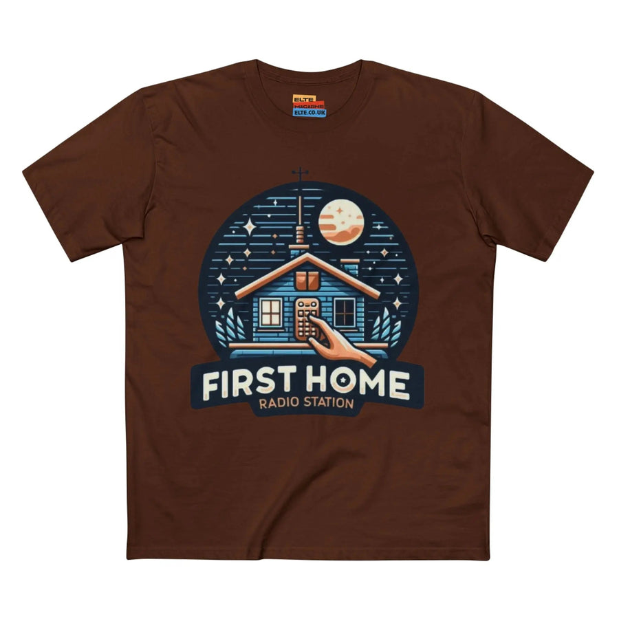 First Home Radio Station Graphic Tee - Celebrate Unity and Nostalgia