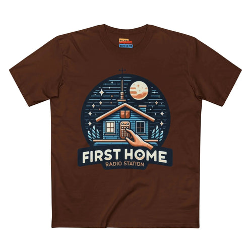 First Home Radio Station Graphic Tee - Celebrate Unity and Nostalgia