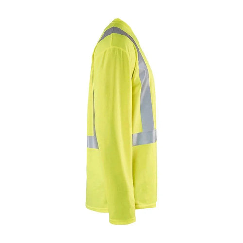 Blaklader 3383 Hi-Vis UV Long Sleeved V-Neck T-Shirt