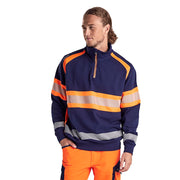 Blaklader 3553 Hi-Vis Half Zip Sweatshirt