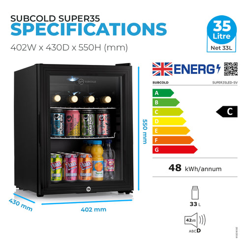 Subcold Super35 LED Beer Fridge