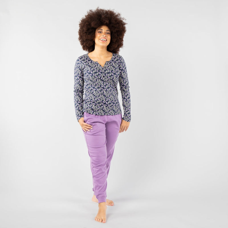 Fairtrade Organic Long Sleeve Pyjama Set with Bag (Patterned)