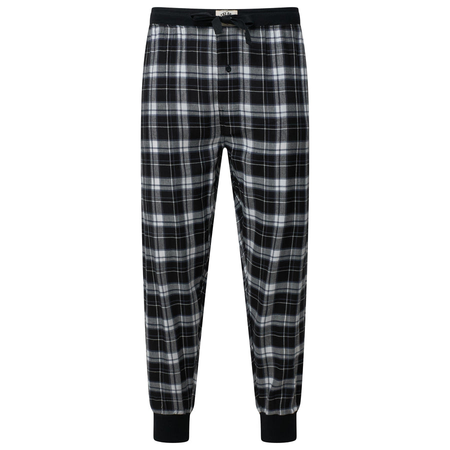 Lucky Brand Crew Neck & Closed Hem Flannel Pant Pyjama Set