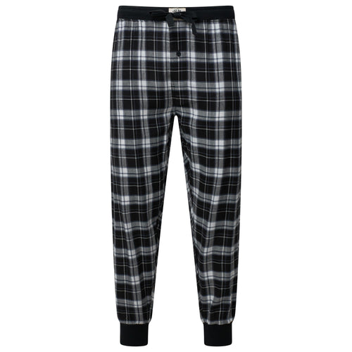 Lucky Brand Crew Neck & Closed Hem Flannel Pant Pyjama Set