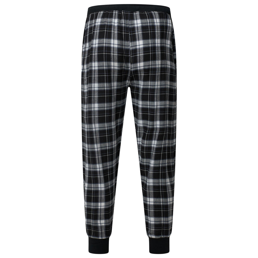 Lucky Brand Crew Neck & Closed Hem Flannel Pant Pyjama Set