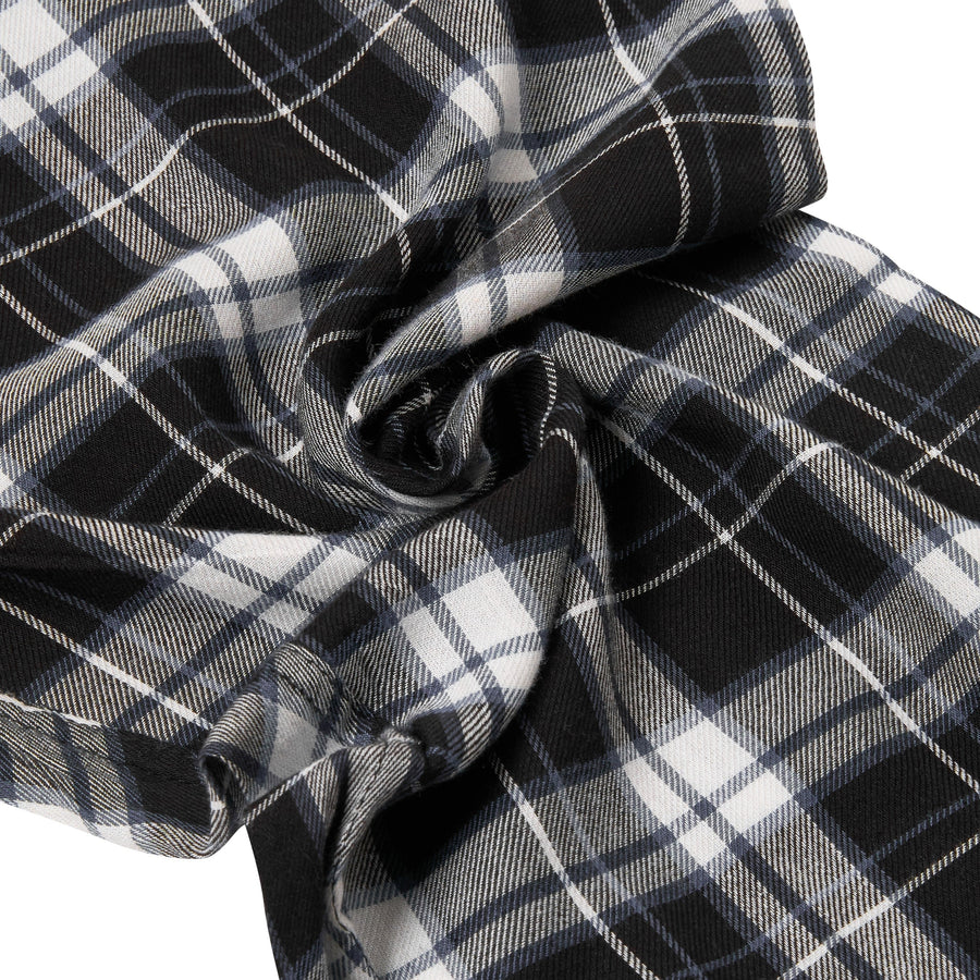 Lucky Brand Crew Neck & Closed Hem Flannel Pant Pyjama Set