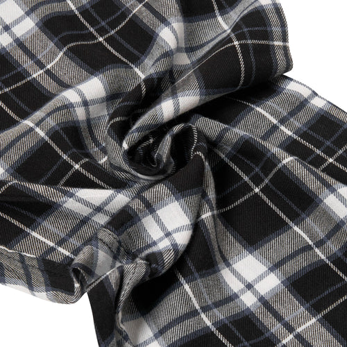 Lucky Brand Crew Neck & Closed Hem Flannel Pant Pyjama Set