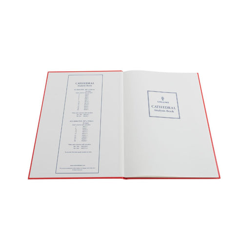 Cathedral -  Accounts Book 14 Cash Columns  - Red (69/14.1)
