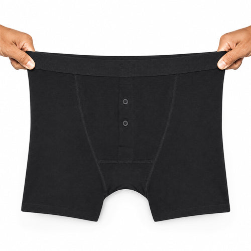 Sock Stack Men's Cotton Button Fly Boxer Shorts Pack Of 5 Breathable Stretch Gym Sports