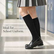 Sock Stack Girls Long School Socks 12 Pairs Cotton Rich Sculpted Heels And Toes Sizes