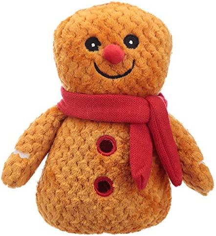Fun Christmas Gingerbread Man Plush Door Stop