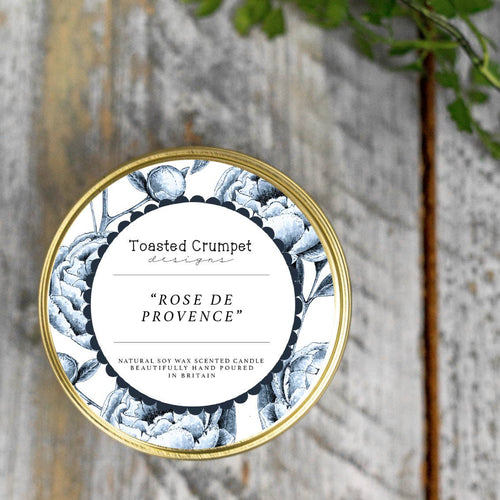 Rose de Provence Candle in a Matt Gold Tin