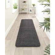 Washable Charcoal Shaggy Rug