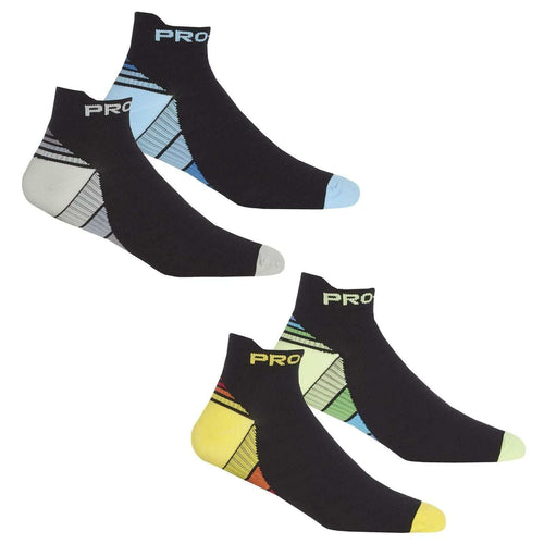 Sock Stack Men's Compression Low-Cut Running Socks 4 Pack Breathable Arch Support