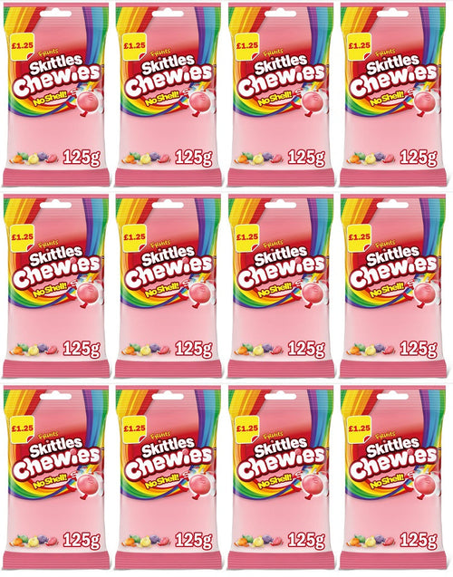 12 x Skittles fruit Chewies Treat Bag - 125GM