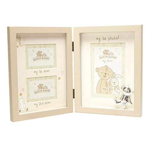 Button Corner MDF Photo Frame First & Second Scan & First Photo CG783
