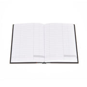 Ideal - A6 Cashbook Casebound  Single Cash - 192 Pages  - Black (411)