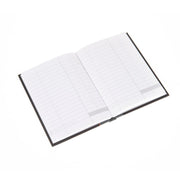 Ideal - A6 Cashbook Casebound  Single Cash - 192 Pages  - Black (411)