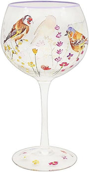 The Leonardo Collection Garden Birds Gin Glass with Gift Box