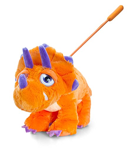 Keel Toys 25cm Hugasaurus On Lead With Sound 4 Asstd