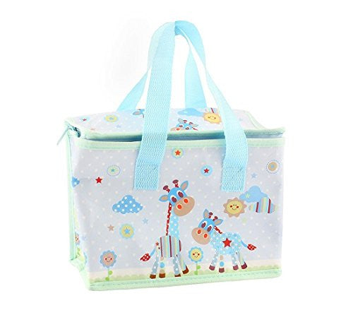 Lesser and Pavey - Little Treats Little Sunshine Giraffe Picture Foil Insulated Lunch Bag (Blue)