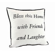 Bless This Home With Friends and Laughter Cushion 30cm x 30cm