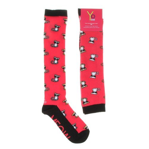 yo sox womens knee high cool cats