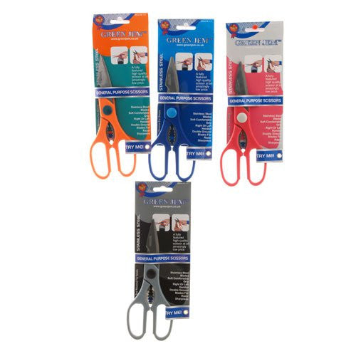 Green Jem Large Quality Softgrip Scissor