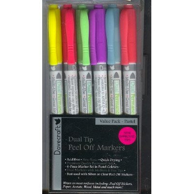 Creative Dual Tip Peel Off Pastel Markers [E93336] (Neoteric Design)