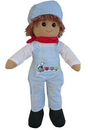 train driver ragdoll small 19cm