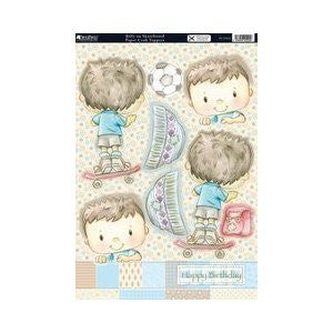billy on skateboard papercraft toppers