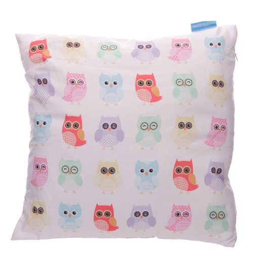 Puckator CUSH22 Lauren Billingham Coloured Owls Cushion Cover 1 x 40 x 40 cm
