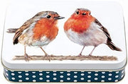 Jo Stockdale Robins Christmas Small Shallow Rectangular tin 142 x 101 x 37mm