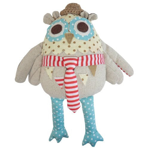 mr owl patchwork toy