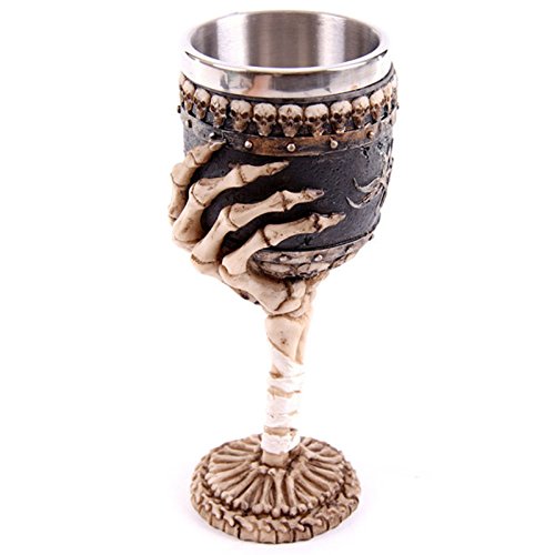 Decorative Gothic Skeleton Arm Goblet