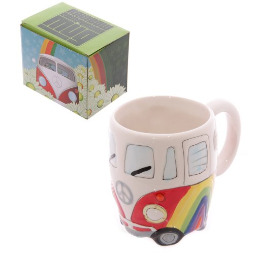 Rainbow Camper Van Mug