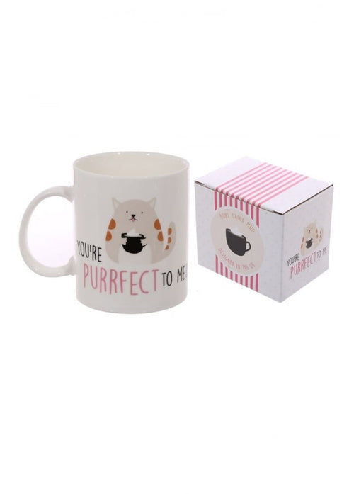 Cute Cat Slogan New Bone China Mug