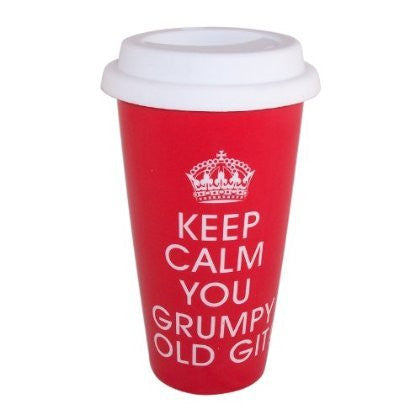 Keep Calm - You Grumpy Old Git Double Walled Travel Mug