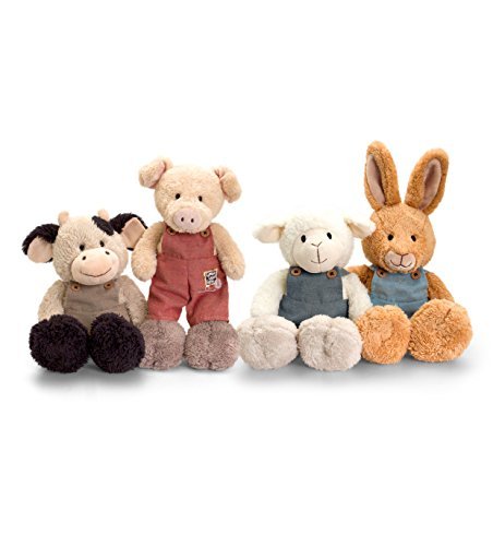 Keel Toys - Tumbleweed Farm Soft Toy with Dungarees - 20cm by Keel Toys