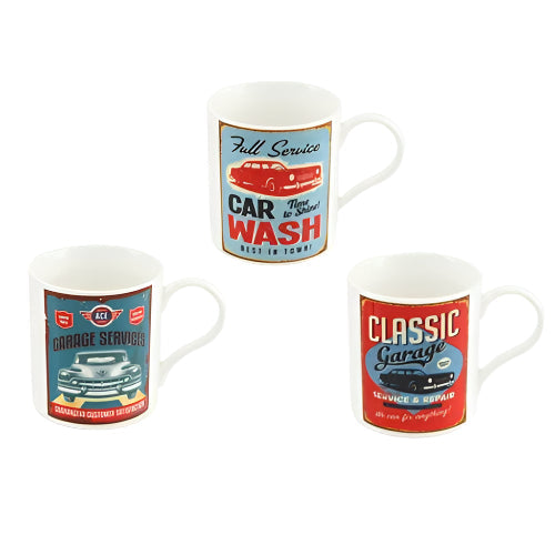 Retro Garage Sign Mug in Gift Box
