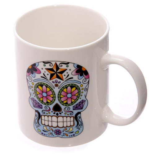 Lauren Billingham Day Of The Dead Bone China Mug In Presentation Box