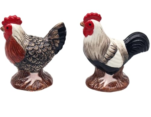 Lesser & Pavey British Designed Salt and Pepper Sets | Salt and Pepper Shaker for All Type of Kitchens | Salt Shaker & Pepper Shaker Perfect for Home  Cockerel