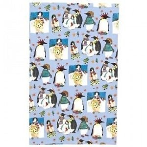 Christmas Penguins Tea towel by Emma Ball