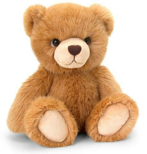 Keel Toys BERTIE Sitting TEDDY BEAR 35cm Soft Toy HONEY BROWN