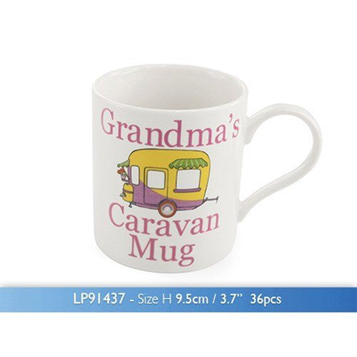 CARAVAN MOTORHOME CHINA MUG COFFEE CUP TEA MUGS GIFT NOVELTY SET NEW CAMPING